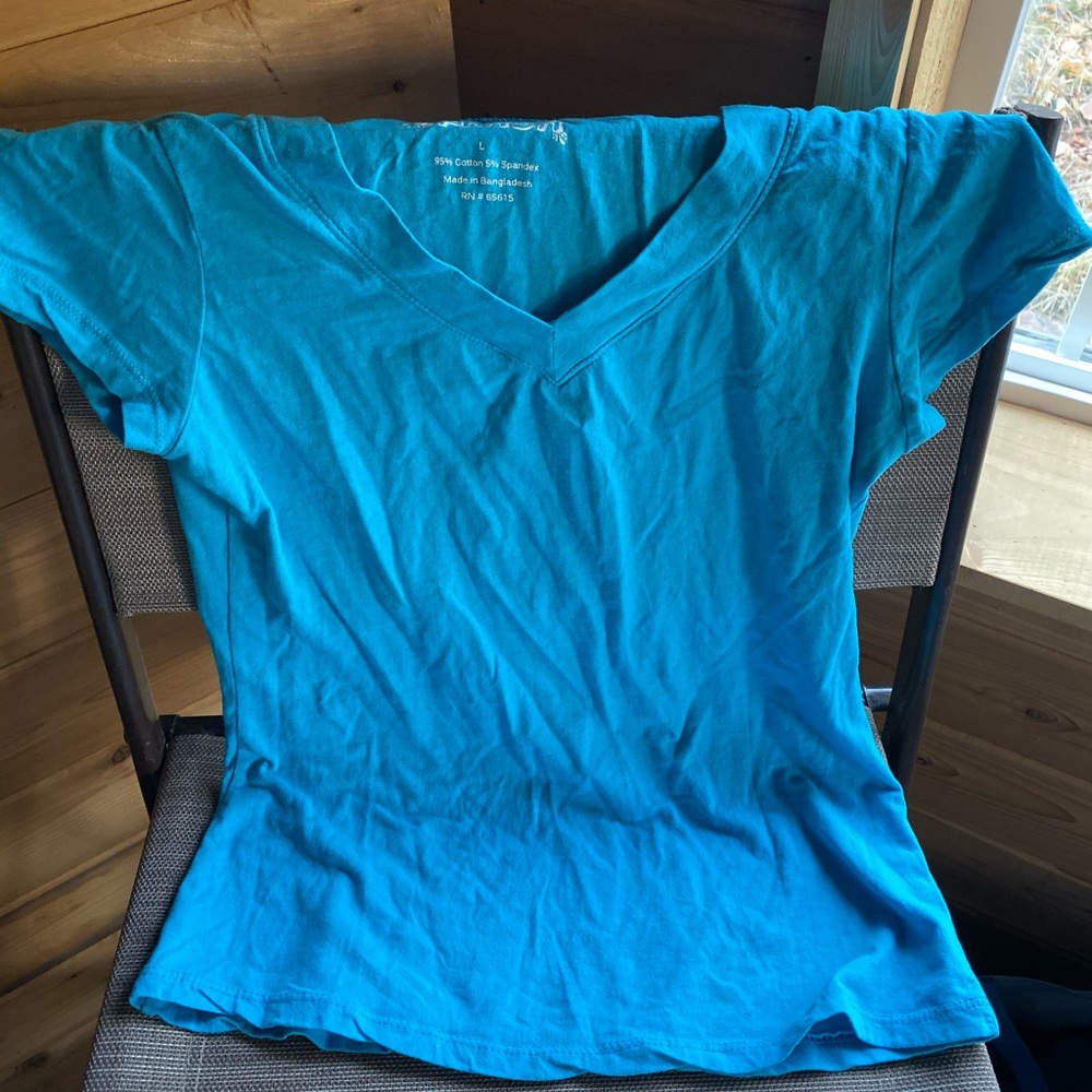 Cute blue tee shirt